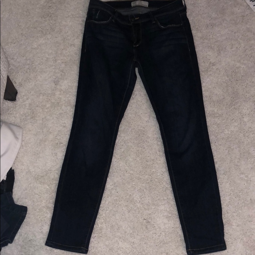 Free People dark wash skinny jeans